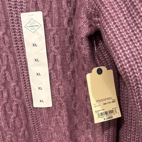 Home Crafted bundle Black and Pink Tote Bag & NWT Sweater size xl - Picture 4 of 5